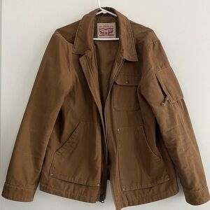 Levi’s Brown Cotton Utility Jacket - Large